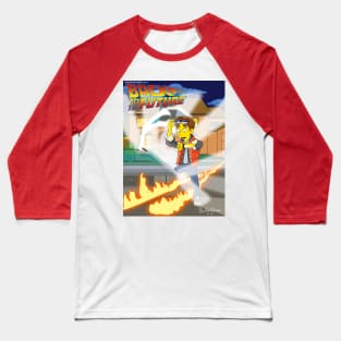 Time Travel Movie Parody Poster Baseball T-Shirt